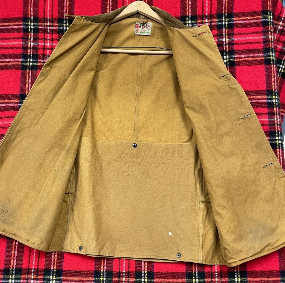 Vintage 30s Duxbak Field Jacket Half Moon Canvas Duck Vintage 30s Duxbak Field Jacket Half Moon Canvas Duck