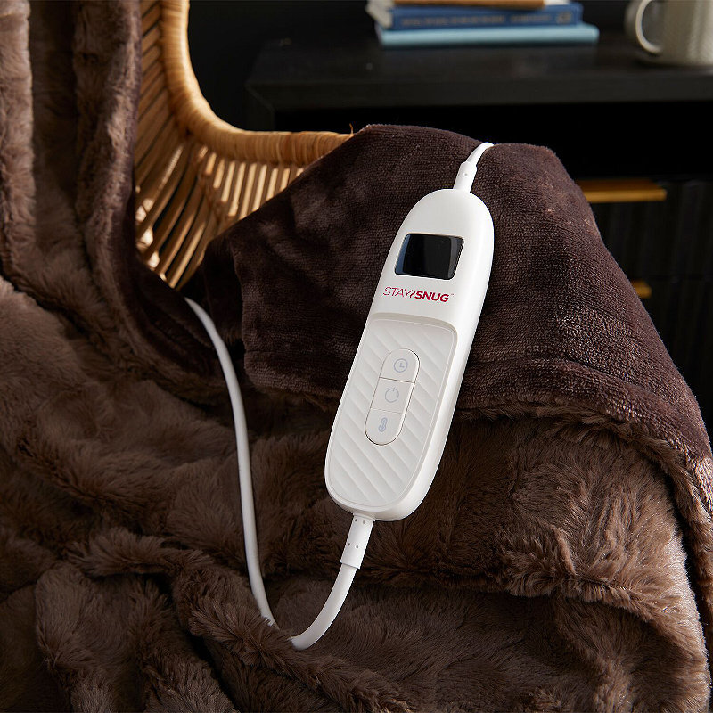 Lakeland Brown Faux Fur Heated Throw eBay