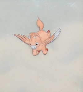 Details About Original Walt Disney Production Cel Featuring Baby Pegasus From Fantasia