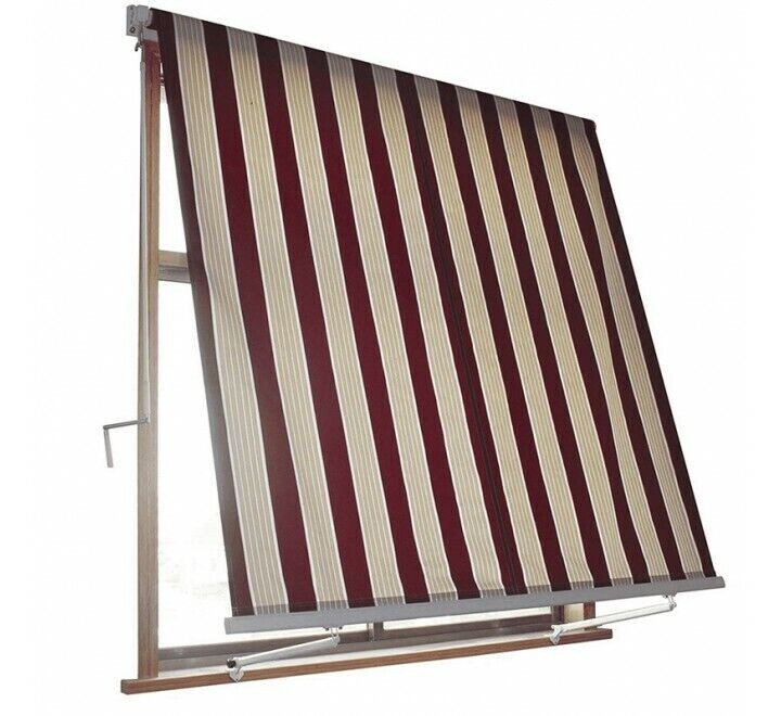 TENDA SOLE CADUTA 2,5x2,5 MT SENZA CASSONETTO BRACCI BEIGE BORDEAUX BALCONE 676