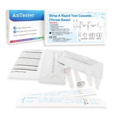 2x Strep A Rapid Test Kit, Home Throat Swab Self-Check, Throat Swab Rapid Result