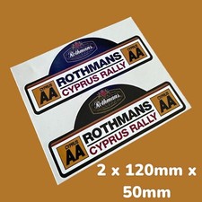 AA Rothmans Cyprus  Rally Motor Racing Team Classic Vinyl Sticker Car rallye GR