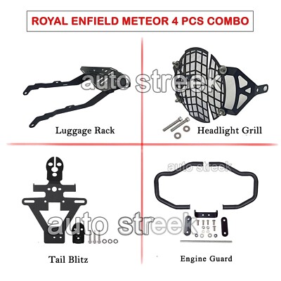 Fit For Royal Enfield 4 PCS Meteor 350cc Accessories combo - 25