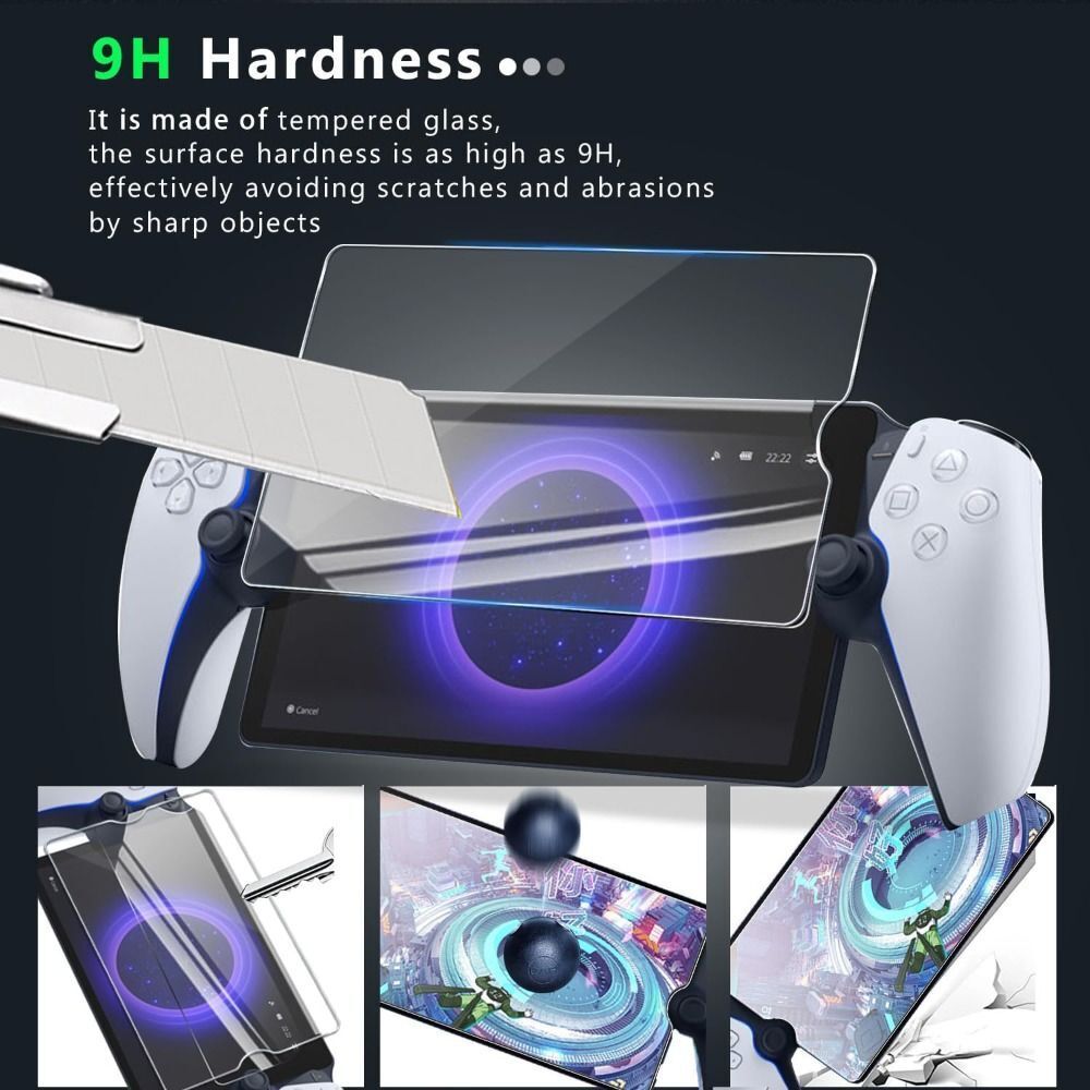 2pcs Tempered Glass Protective Film for Sony PlayStation Portal Screen  Protector