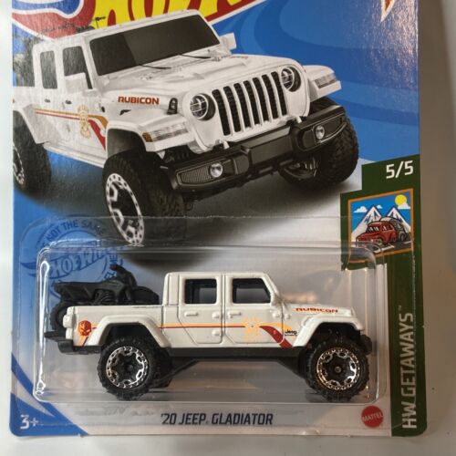 Hot Wheels 2021 HW Getaways 5/5 White '20 Jeep Gladiator 887961912074 | eBay