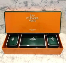 HERMES EAU D'ORANGE VERTE PERFUMED BATH SOAP WITH BOX Orange gift 3 set