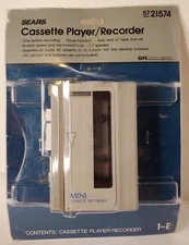 Vintage Sears Mini Cassette Tape Player / Recorder Model 564.21574750 - NEW NOS