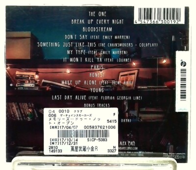 Memories Do Not Open [CD with OBI] The Chainsmokers/JAPAN[Bonus