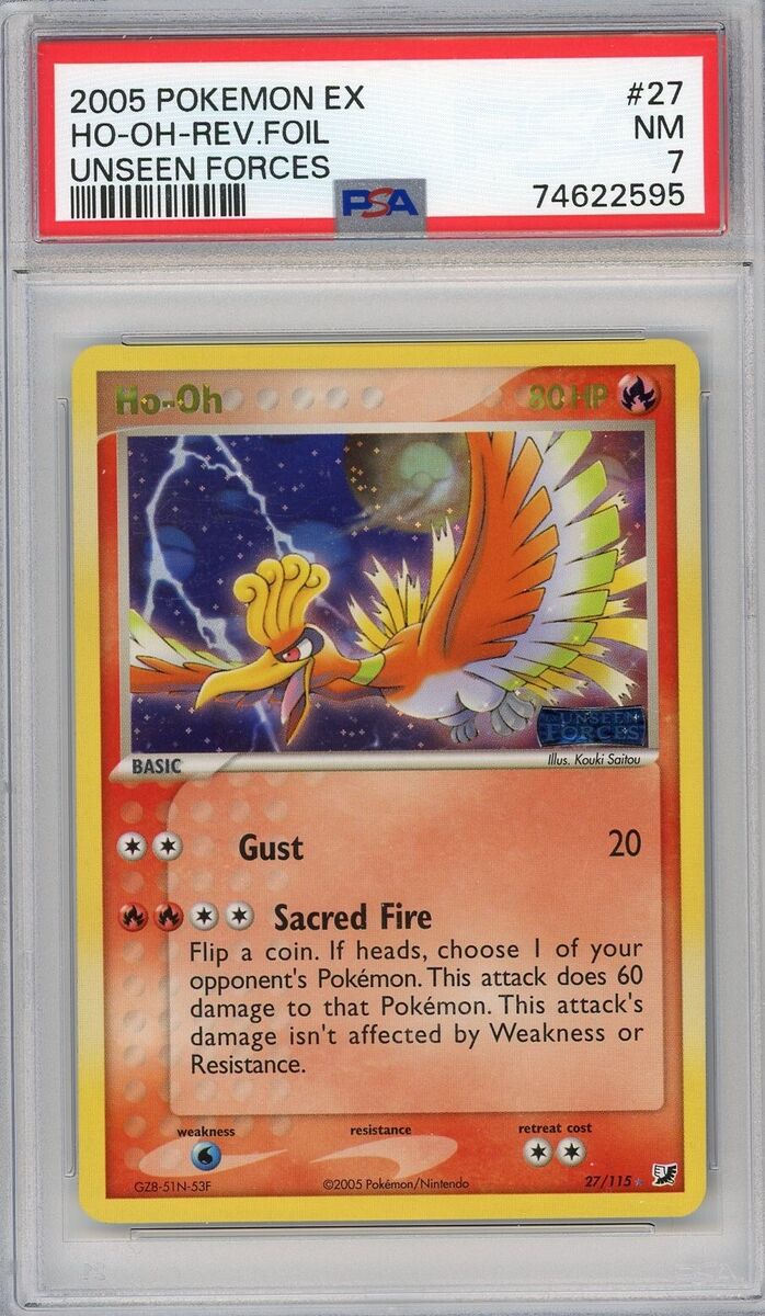 Ho-oh - Ex Unseen Forces Reverse Holo - Pokemon