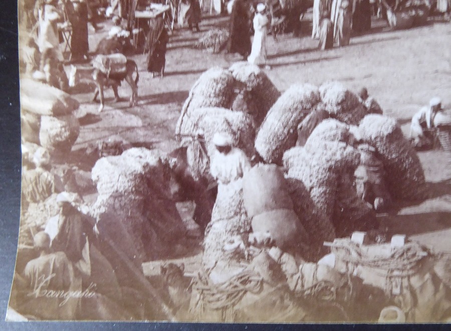 Tirage Ancien Égypte – Grand Bazar Kasr El Nil – Albumine – Vers 1880