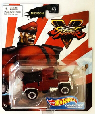 NIB Mattel Hot Wheels Capcom Street Fighter M. Bison Character Car