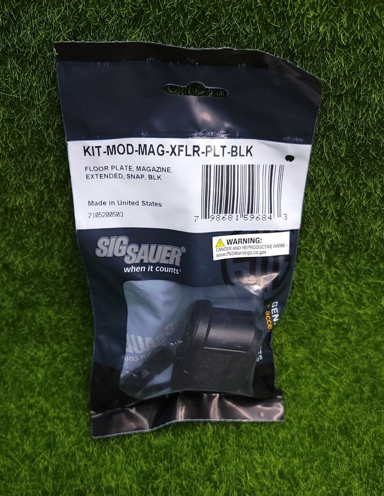Sig Sauer P320 Magazine 21rd Floorplate (Gen2) Black - KIT-MOD-MAG-XFLR-PLT-BLK