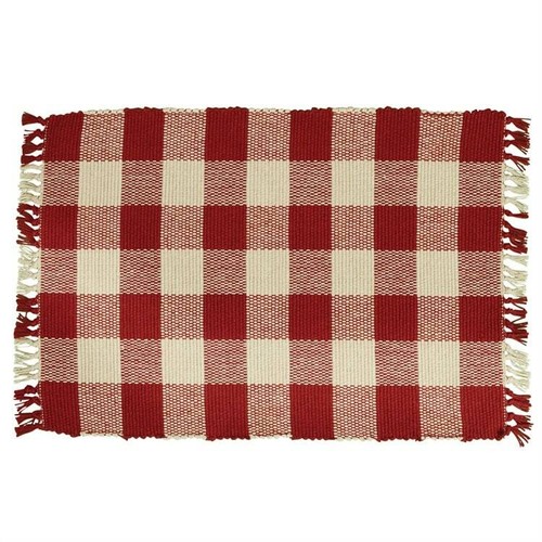 Park Designs Wicklow Garnet / Cream Check Placemats ~~ Set of 2 ~~ - Picture 2 of 2