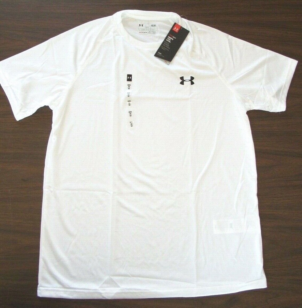 Under Armour Men's Tech Short Sleeve Performance T-Shirt White Sizes Sm-4XL  
