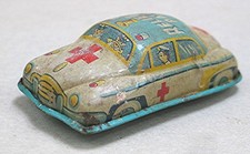 Vintage Tin Friction Relief Party Ambulance