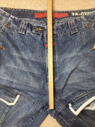 Vtg Marithe Francois Girbaud Baggy Denim Shorts Mens 36x14.5 Double Shuttle Tape - Picture 13 of 16