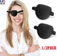 2Pcs Eye Patch 3D Adjustable Eyepatch Medical Eye Patches for Right or Left USA