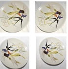 Four (4) Capistrano RED WING Dinner Plat