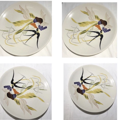 Four (4) Capistrano RED WING Dinner Plat