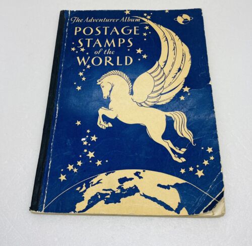 Vintage 1933 Adventurer Album Postage Stamps Of The World With Stamps Added 2B - Picture 1 of 13