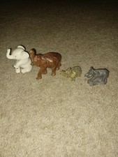 Lot of Four Miniature Elephant Figurines