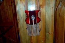 BLACK POWDER, MOUNTAIN MAN , BEAVER TAIL, S.W. CONCHO,  LEATHER POSSIBLE BAG