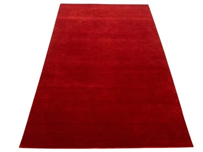 Tapis Gabbeh Rouge 100% Laine Tapis Oriental Tissé À La Main Loom Pont G543 - Photo 1/4