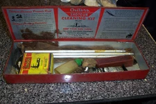 Gun Cleaning Kit With Red Metal Box Full Of Supplies
