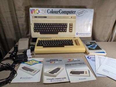 Commodore Vic 20 Boxed - RF Modulator Manuals Tested Working West Germany
