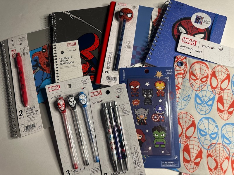 YOOBI x MARVEL STATIONERY BUNDLE [NEW!] notebooks, journal, pens, bag, magnets