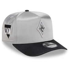 Unisex New Era Gray/Black Las Vegas Aces 2026 WNBA Draft Satin A-Frame 9FORTY