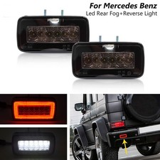 Smoked LED Rear Fog Reverse Light For Mercedes Benz W463 G500 G550 G55 G63 AMG