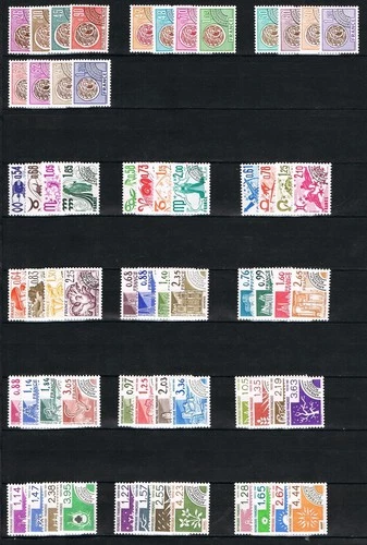France: 1971 - 2003 ** Preoblitere, MNH, Pre-Tied [18582