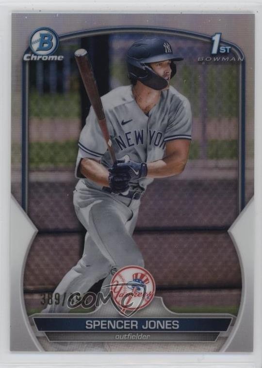 2023 Bowman Chrome Prospects Refractor /499 Spencer Jones #BCP-139 s3g