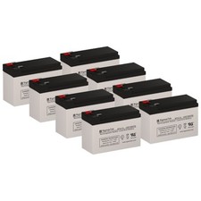 SigmasTek SP12-7.5 T2 SLA AGM Battery Set of 8 for APC SMART-UPS SU5000TX168 UPS