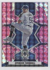 2022 Panini Mosaic Pink Camo Mosaic Prizm Spencer Turnbull #90 06p8
