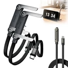 2-in-1 Invisible Holder Charger Cable – 240W Fast Charging Cord with Phone Stand