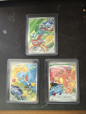Pokemon 30th Anniversary First Partner Pack Charmander 38 Squirtle 39 Bulbasaur