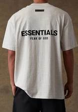 Fear of God Essentials T-Shirt Light Oatmeal Size Large - NEW In Bag W/tags