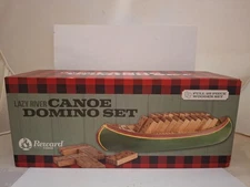 "Lazy River Canoe Domino Set" Reward Lodge NIB 28 Pcs. Wooden Set