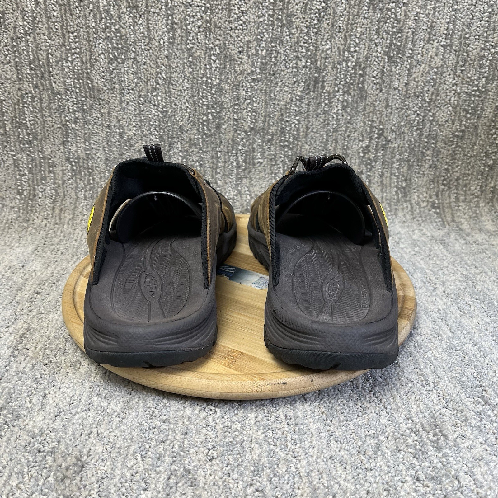 Sandali sportivi KEEN Targhee 3 uomo taglia 11 punta chiusa escursionismo pelle marrone slide