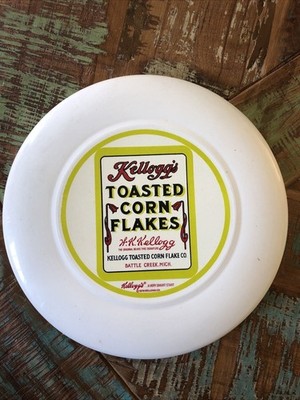 Vintage 1978 Kelloggs Toasted Corn Flakes Frisbee 1978 Battle Creek Michigan