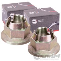 2X A.B.S. 32Er Achsmuttern M24X1.5 Vorne Passend FüR Nissan Interstar Opel Movan