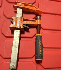 Jorgensen Bar Clamp Steel Bar w/ Black & Orange Handle 1 Pc Orange/Gray