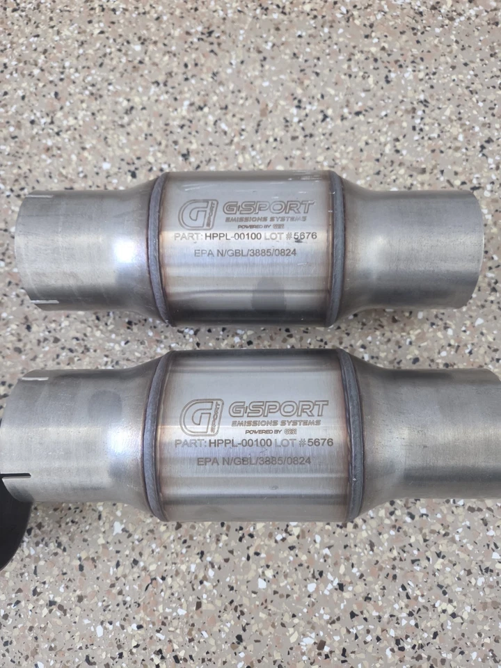 2 Stainless Work G High Flow Catalytic Converter 3"ID Inlet 3"OD Outlet 4"Body - Image 3 of 4