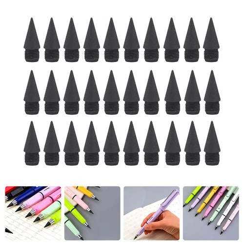 50 Pcs Inkless Pencil Tips Graphite Replacement for Sketching and Writing