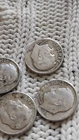 New ListingRoosevelt Dimes 60-64 Silver Lot Of 4 Coins