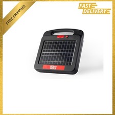 Solar Electric Fence Charger 0.25 Joule Portable for Livestock Small Pasture