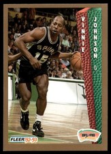 1992-93 Fleer Vinnie Johnson San Antonio Spurs #206