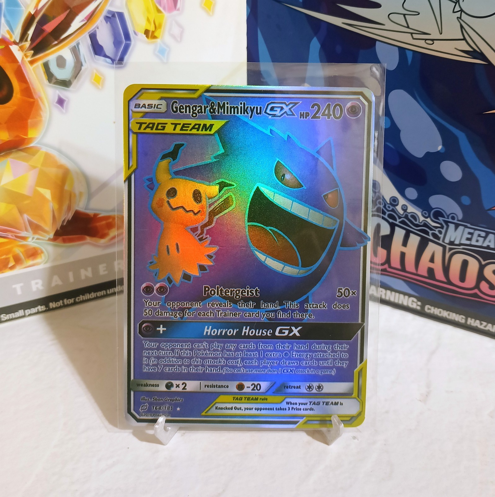 Gengar & Mimikyu GX (Full Art) 164/181 Sm-Team Up Holo